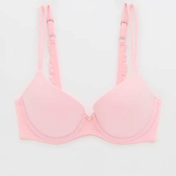 Elegant Pink Women's Bra - Picture 2 of 7